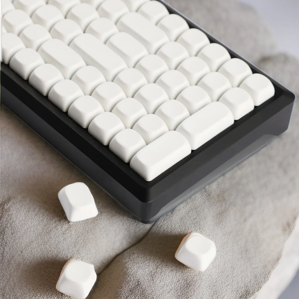 132 Keys White Blank Keycaps MOA Profile Personalized PBT Dye Sublimation Keycap for MX Mechanical Keyboard 61/68/84/87/104/108