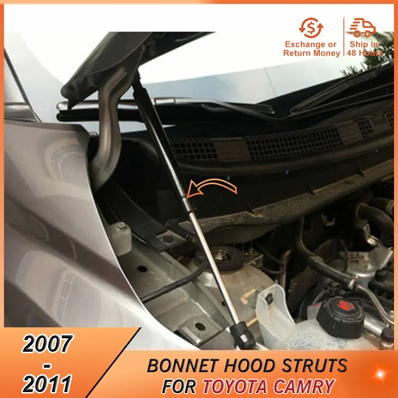 

2007-2011 Bonnet Hood Support Strut Bars for Toyota Camry 2007 2008 2009 2010 2011 Accessories Lift Support Auto Parts