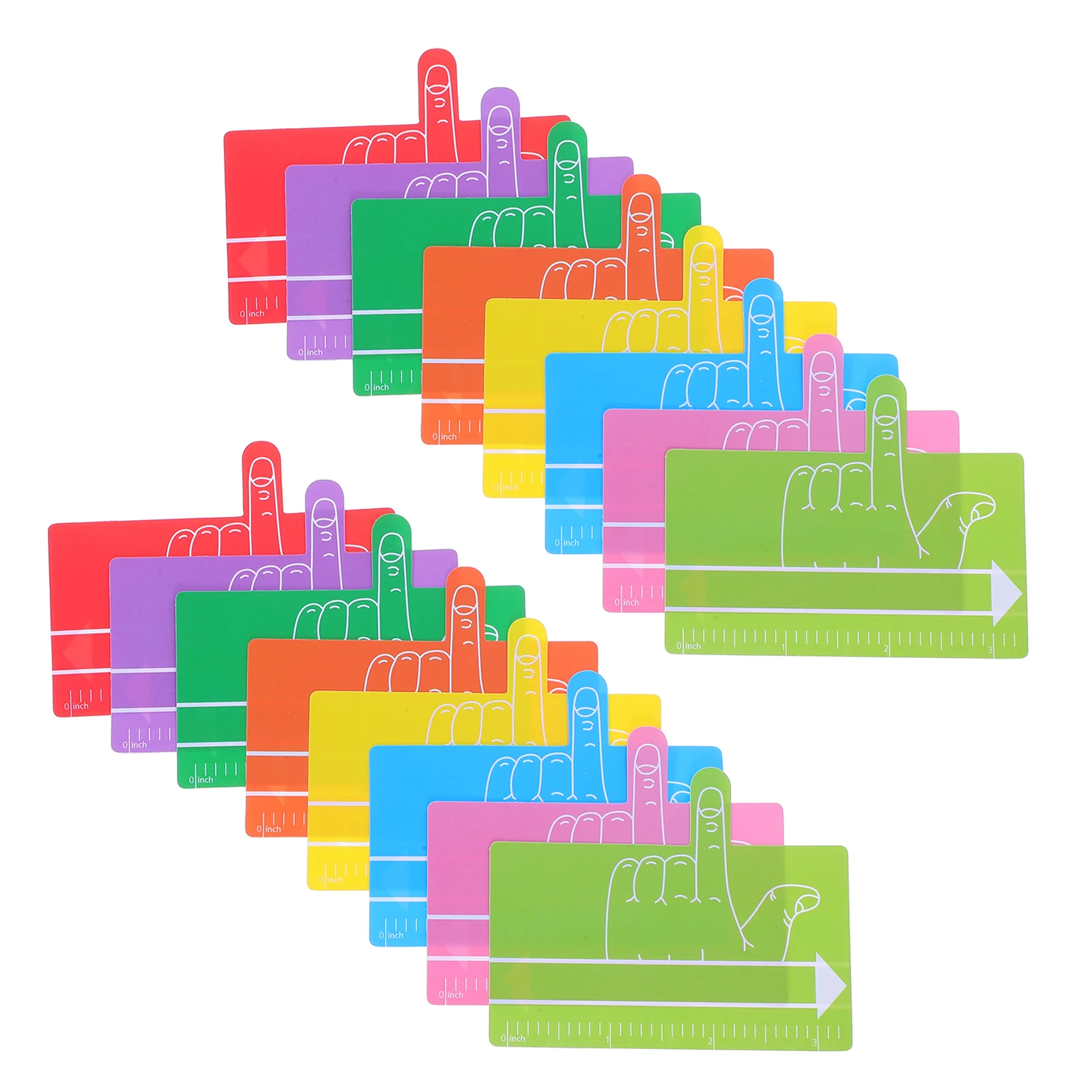 16 Pcs Classroom Decor Finger Bookmark Kids Tools Dyslexia Teacher Plastic Reading for