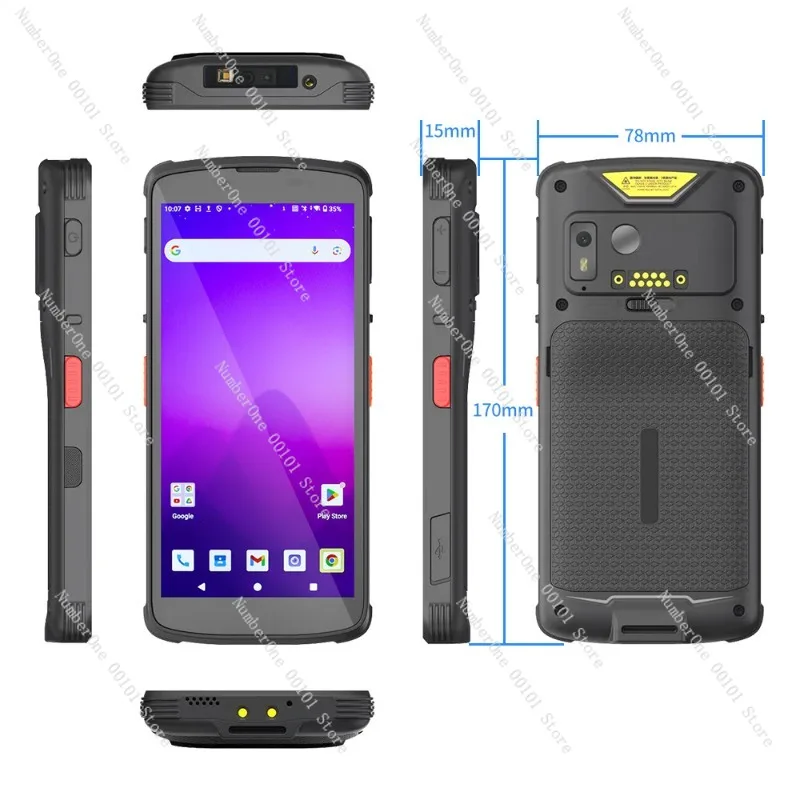 PDA Handheld Terminal Inventory Scanner Warehouse Barcode Gun Inbound Outbound Stock Management Scanning Device Logistics