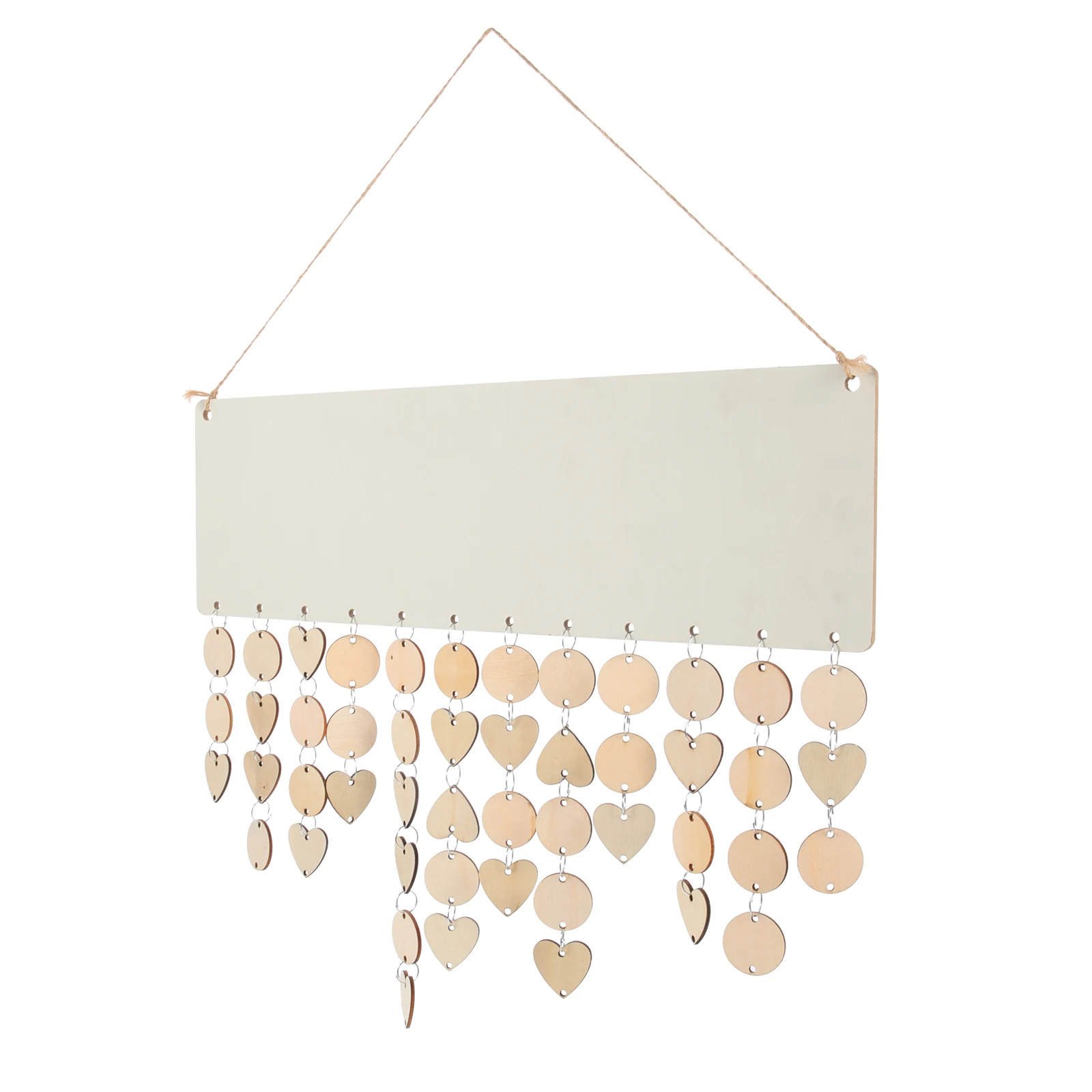 

Birthdays Calendar Set Blank Hanging Plaque Diy Wood Slices Pendant Wall Birthday Reminder Round Wooden Chip Calendar Pendants