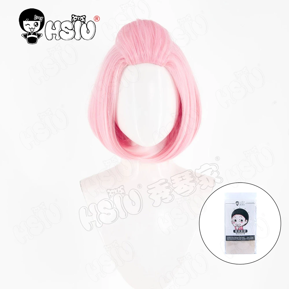 THE POWER Parrucca Cosplay HSIU 30Cm Sakura Rosa Capelli Corti Parrucca Sintetica + Protezione Della Parrucca Anime Card Captor Sakura THE POWER cosplay