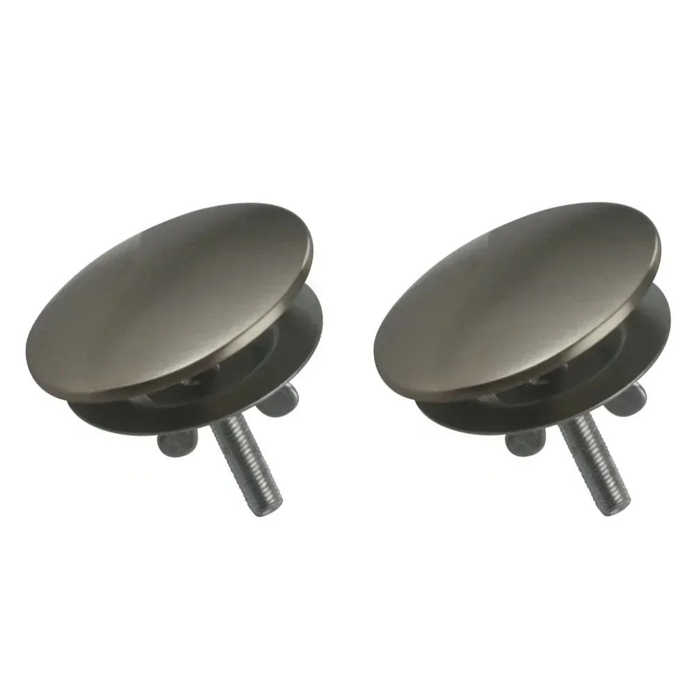 Set of 2 Stainless Steel Sink Faucet Hole Covers Perfect for 12 49mm Diameter Simple Installation Without Any Tools