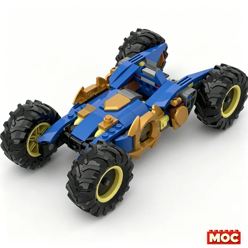 172PCS MOC Ninjago Jay's Lightning Cruiser 71856 Alternative Build Off-Road Vehicle Building Blocks Education Toy Festival Gift