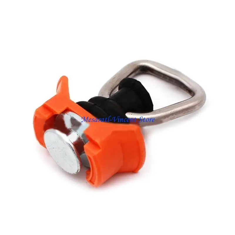 A70F Single L-Track Fitting with D Rings StainlessSteel KeeperCargoControl for Airline Track Logistic Installation