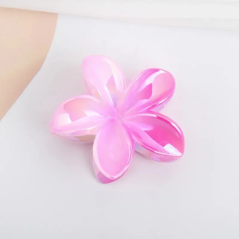 New Trendy Gradient Flower Hair Clips Women Bohemia Fashion Vintage Beach Cute Clips Girls For Casual Lovely Egg Flowers Hairpin