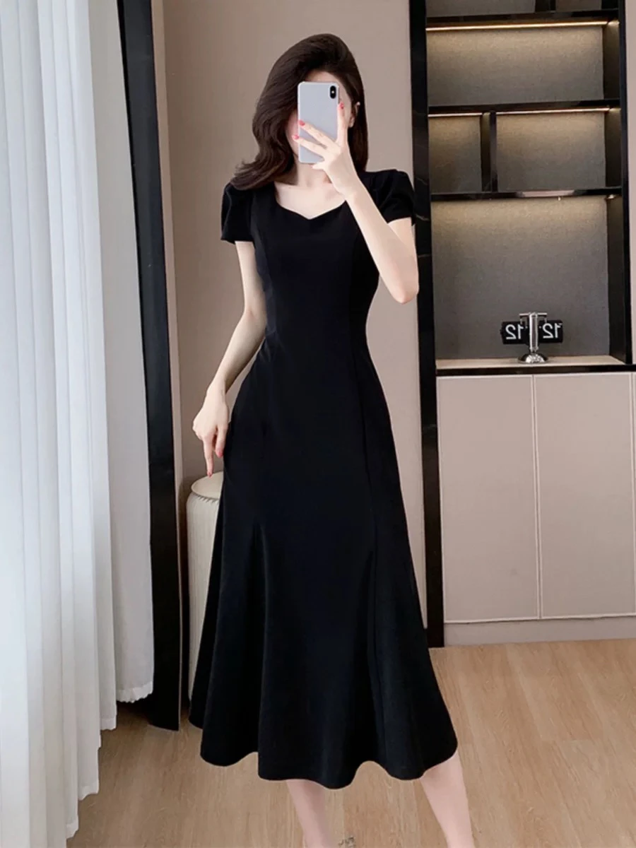 

High-end No. 4 Evening Dress Women's Summer 2024 New Temperament Party Toast Fishtail Dress