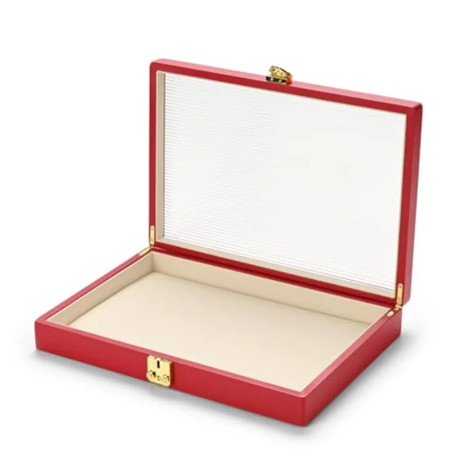 

Красный кожаный органайзер для ювелирных изделий Поднос для ювелирных изделий с крышкой Органайзеры для ювелирных изделий и ящики для хранения ювелирных изделий для женщин Ювелирные изделия