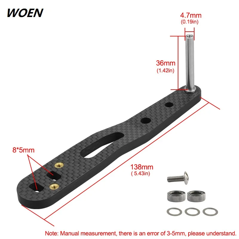 

WOEN Sea fishing Drum wheel Carbon single rocker arm Fishing boat handle retrofit accessories