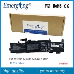 11.55V 50WH Original New Laptop Battery SS03XL for HP 730 735 740 745 830 840 846 ZBOOK14U G5SS03 933321-855 HSTNN-LB8G