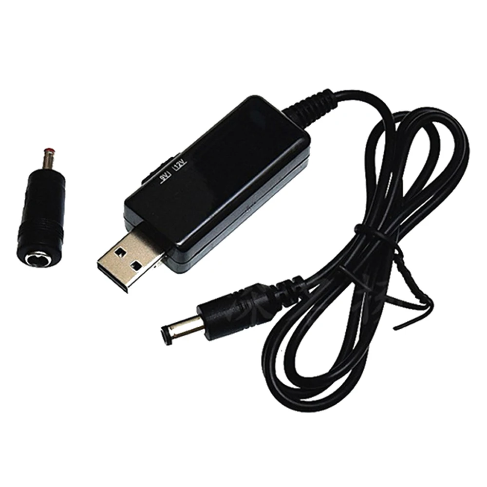 USB Boost Converter DC 5V to 9V 12V USB Step-up Converter Cable with 3.5x1.35mm Connecter 1A Step-up Power Transformer Regulator