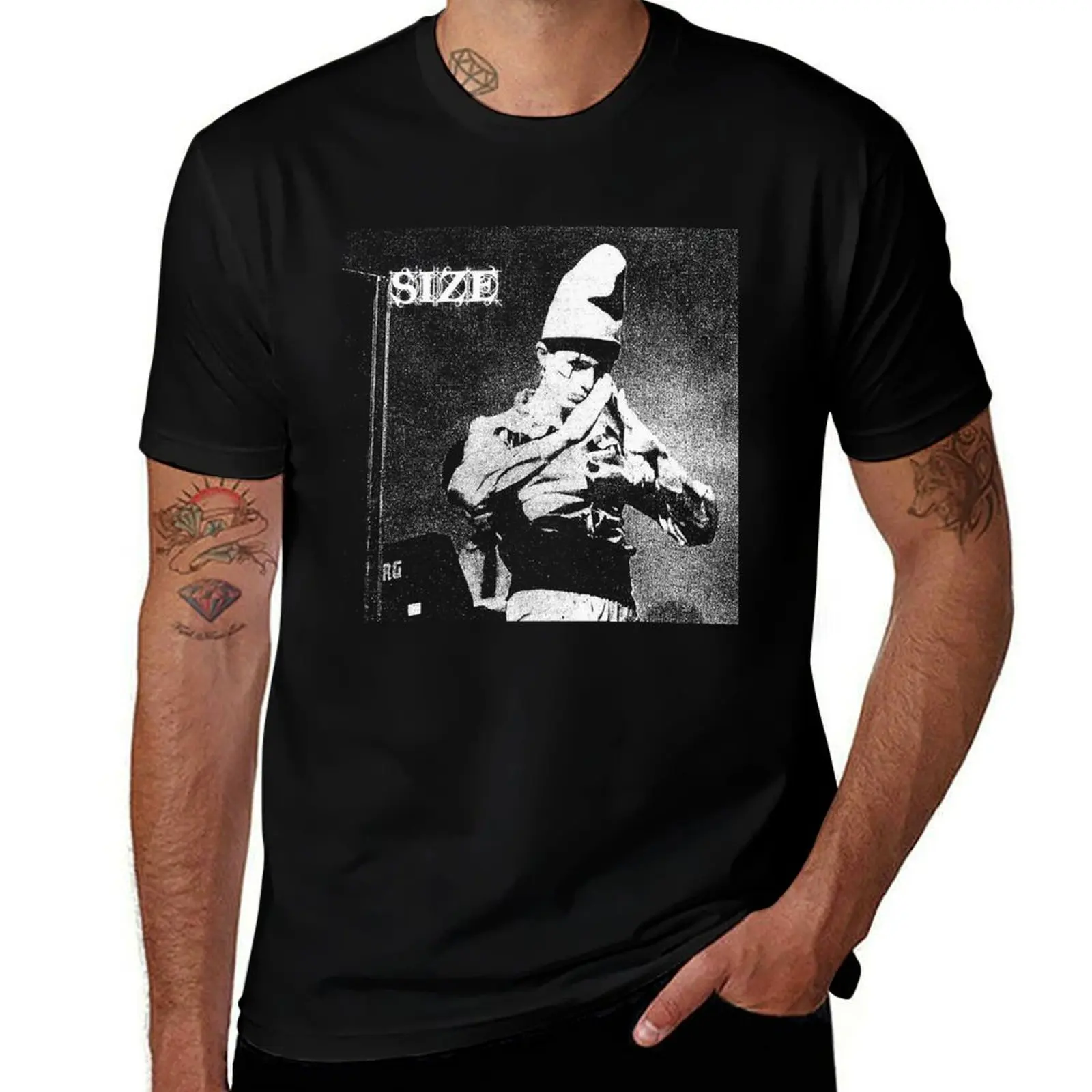 Size (Band) T-Shirt Work Short Sleeve Cotton Top
