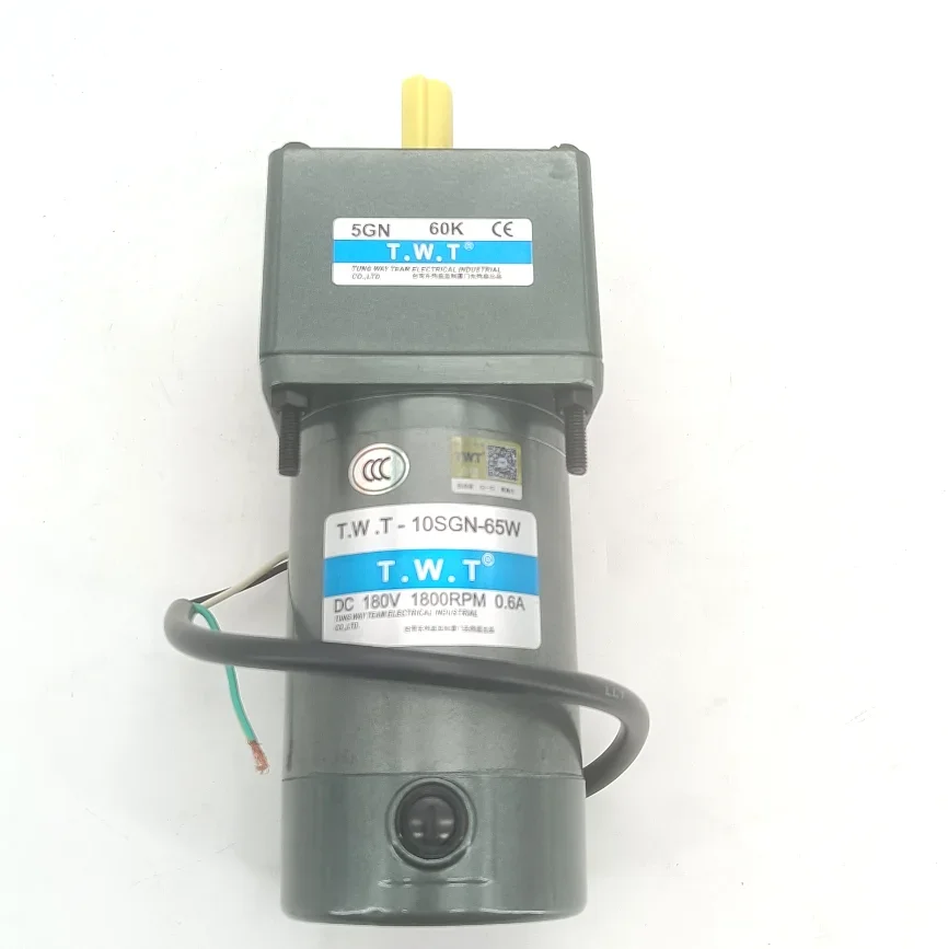 

GRAFMAC Plate Processor W-PTP-32 W-PTP-45 Induction Motor and Reducer T.W.T-10SGN-65W,5GN60K DC180V 1800RPM 0.6A New