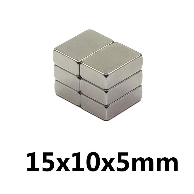 15x10x5 mm Cuboid Block Magnetic 15X10X5mm Neodymium Magnet 15x10x5mm Permanent NdFeB Super Magnets 15*10*5