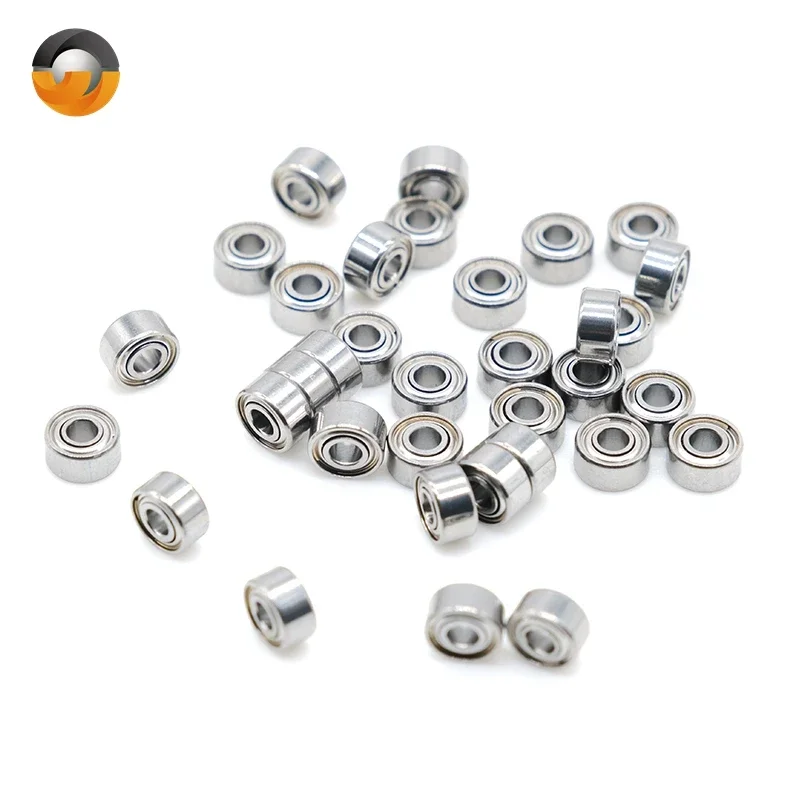 Precision ABEC-7 (10PCS) Miniature Bearing MR52ZZ 2x5x2.5 mm Bearing Steel High-speed Toy Motor Model Small Bearing