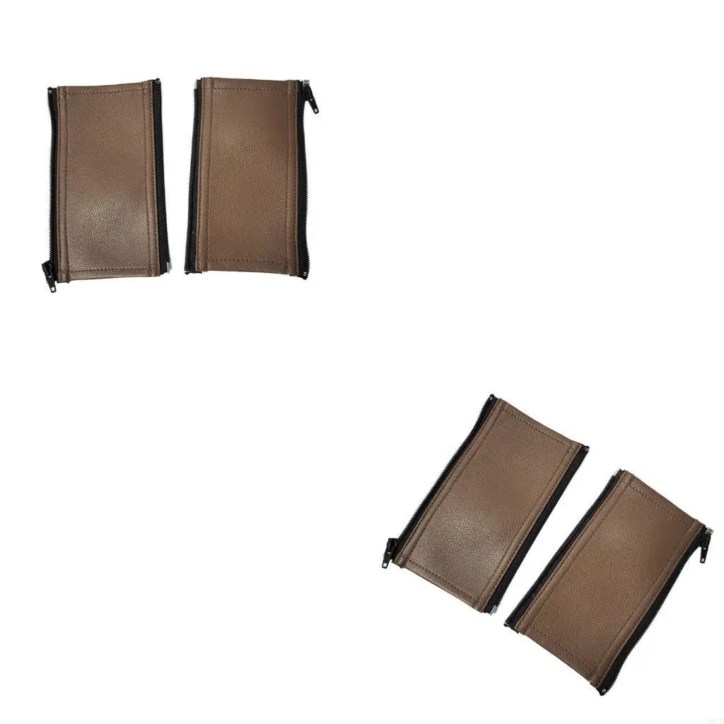 

Pushchair Handle Cover PU Leather Zipper Closure Strollers Sleeve for Dedicated
