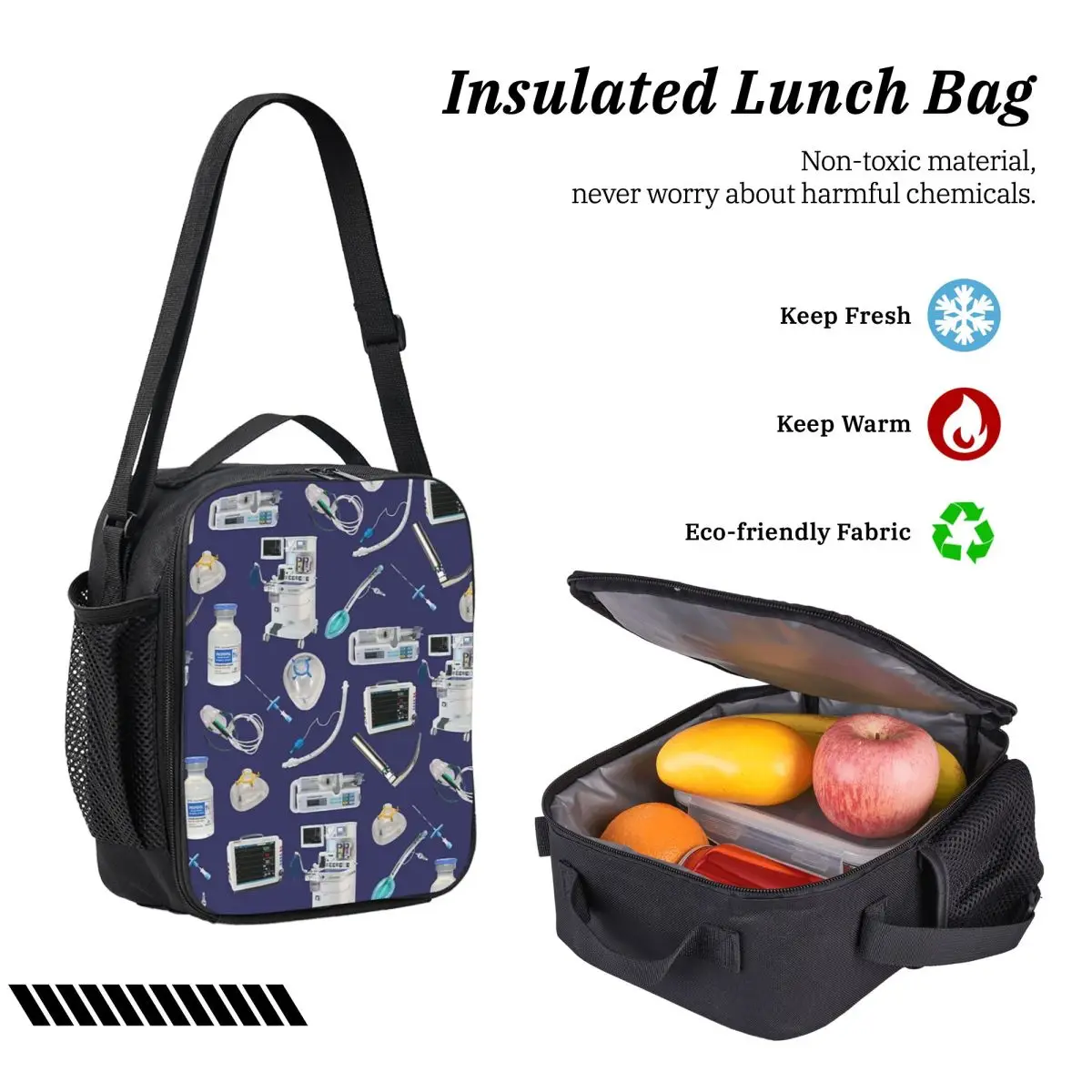 Tools Of The Trade SPACE BLUE Anästhesie Anästhesie Rucksack Jungen Mädchen Büchertasche Schultasche 3 Stück Isolierte Lunchtasche Federmäppchen