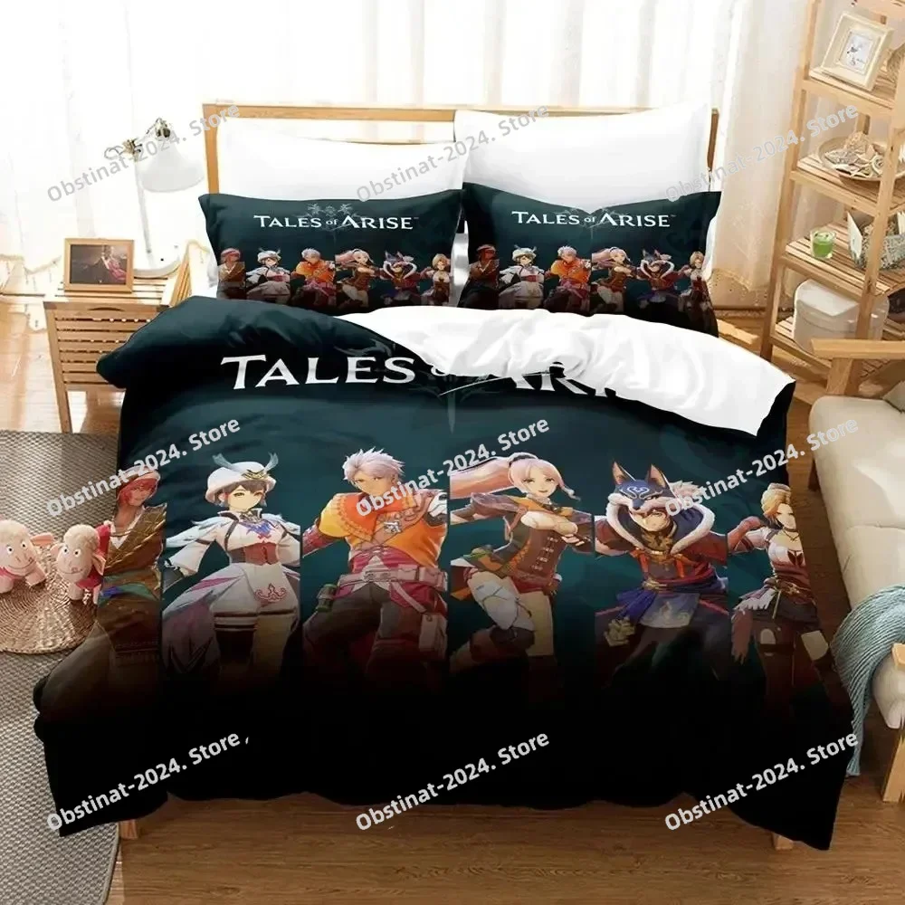 

3D Print Game Tales of Arise Bedding Set Duvet Cover Bed Set Quilt Cover Pillowcase Comforter king Queen Size Boys Adult