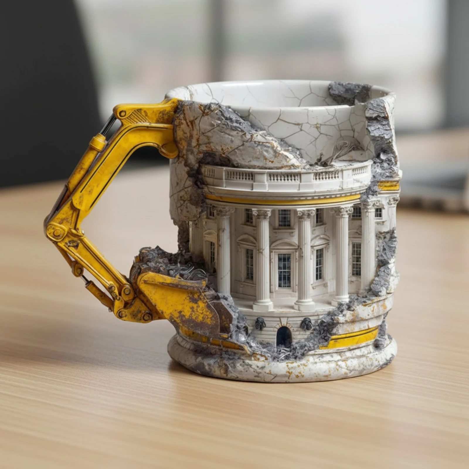 

Someone Lied Demolition Mug 300ml Capacity Construction Themed Novelty Cup for Home Office Daily Use Holiday Gifts