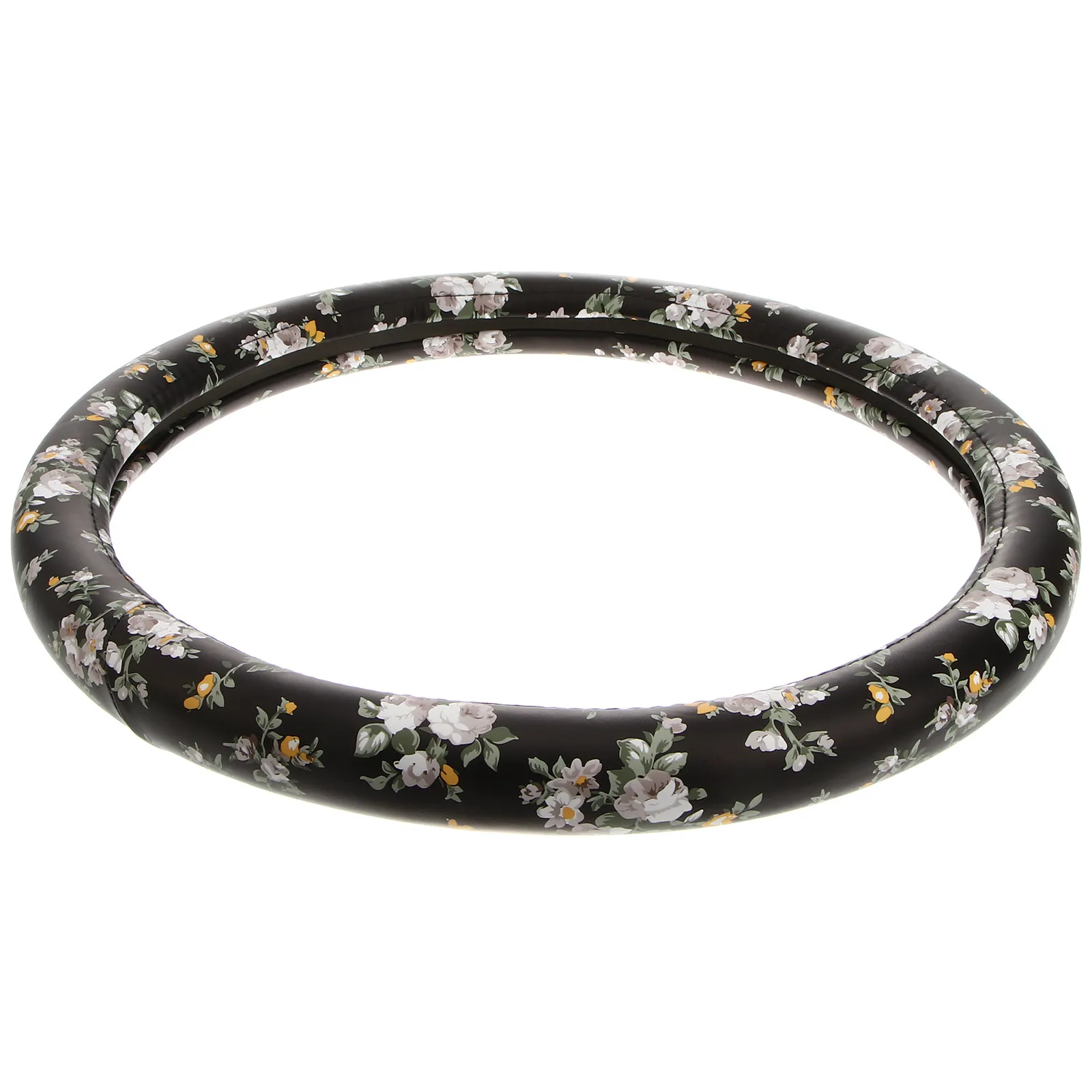 

Steering Wheel Cover Waterproof Heat Resistant Non-Slip Universal Car Interior Accessory Peony Auto Steering