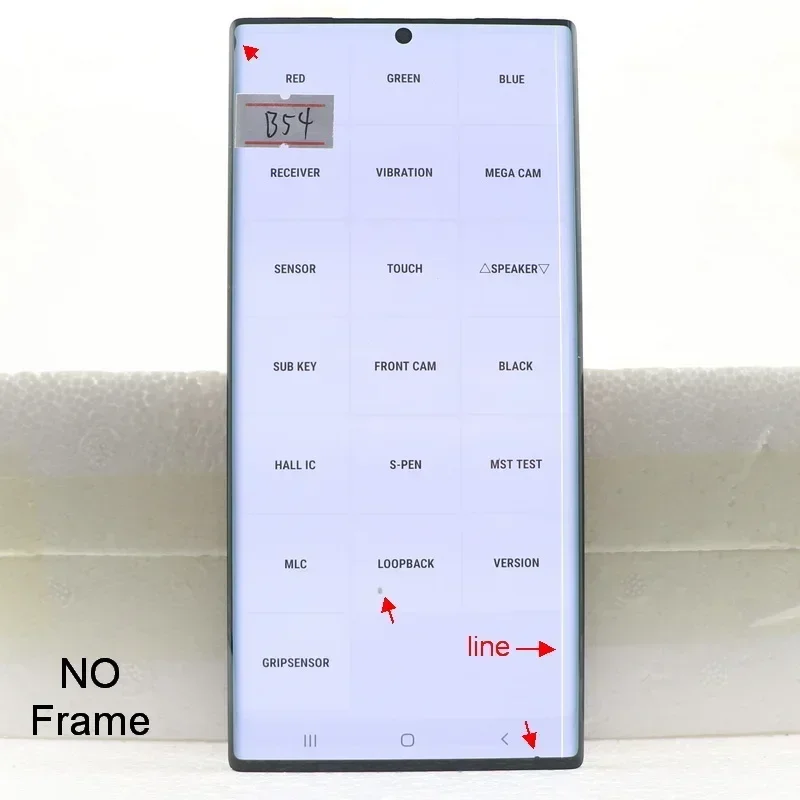 Wyświetlacz Super AMOLED Note 20 Ultra z ramką LCD do Samsung Galaxy Note20 Ultra 5G N986B N985F Zestaw ekranu dotykowego z digitizerem — zdjęcie produktu 6