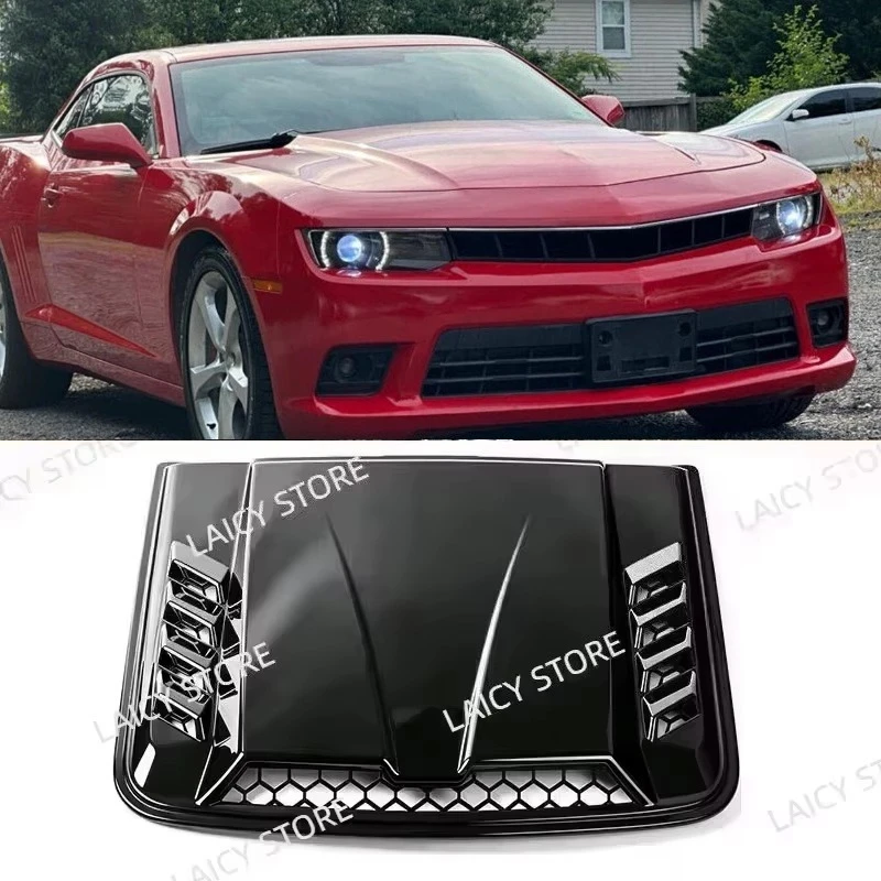 LAICY For C-hevy Camaro Car Air Outlet Flow Intake Hood Scoop Vent Bonnet Cover Trim Decorative Stickers Carbon Fiber Look