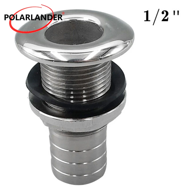 

Фитинг для лодки, яхты, соединитель 316, шланг, сливное соединение, нержавеющая сталь, 1/2 дюйма, сливная труба, серебро, сквозной корпус 1,5 см, морской