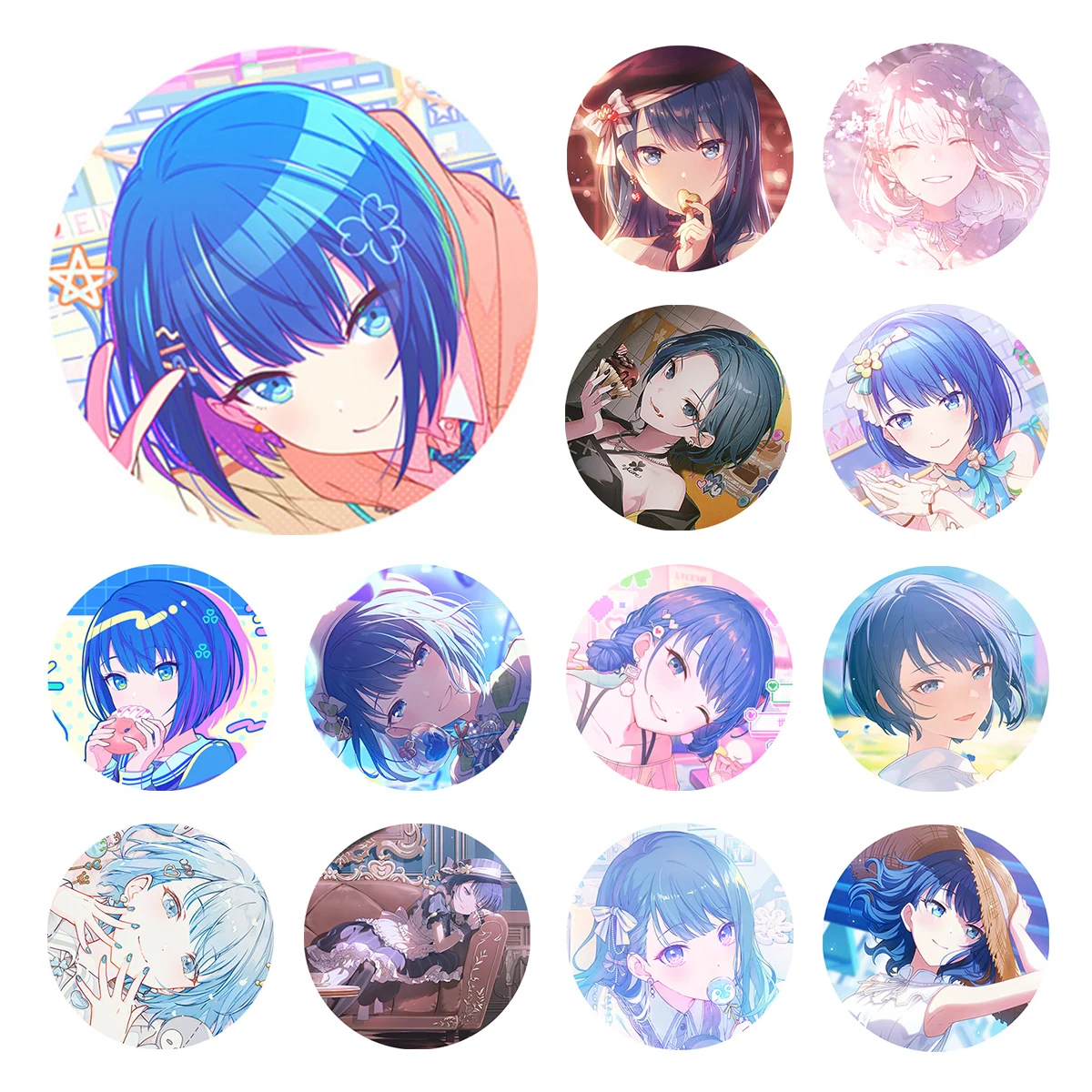 

Project SEKAI Anime Kiritani Haruka MORE JUMP MMJ 50mm Metal Badge 20251220 PJSK Brooch Pins