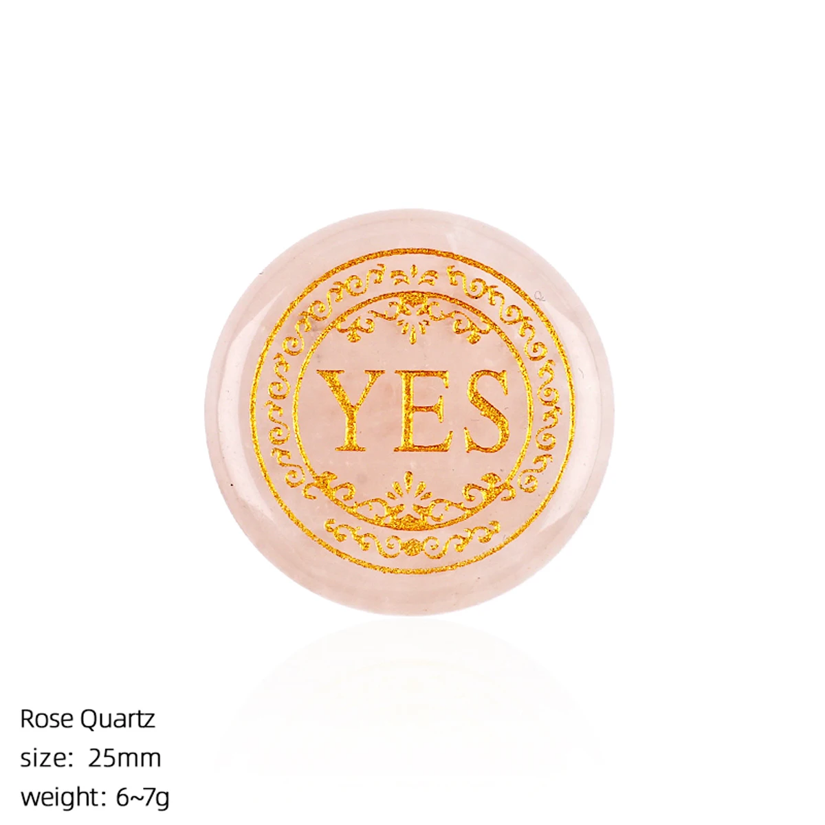 1PC Natural Crystal Runes Signs 25mm Round Stone Runic Alphabets Letters Sacred Symbol Healing Gem Energy Amulet Reiki