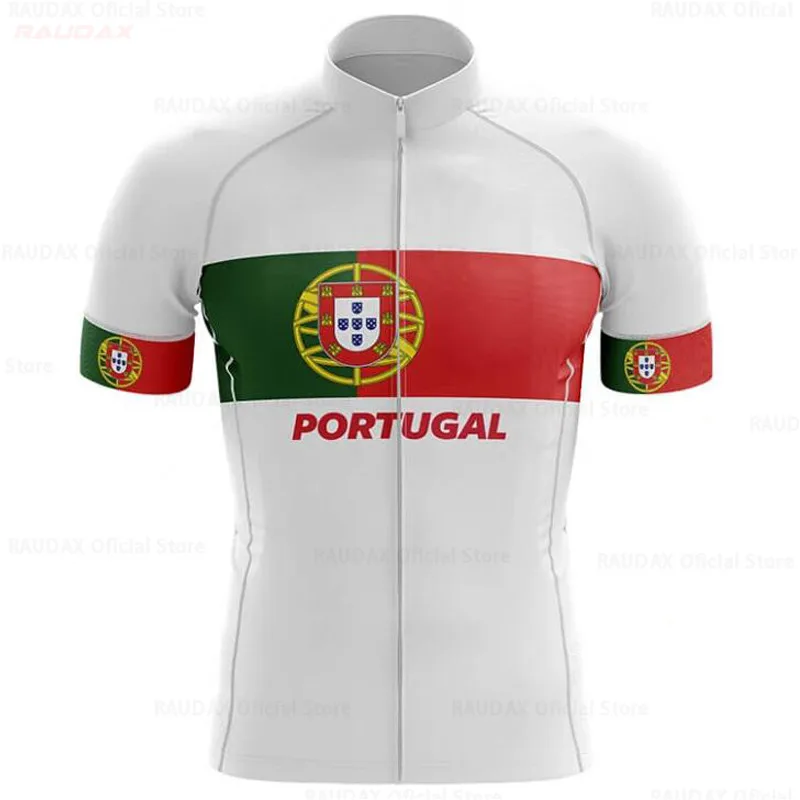 Portugal Men's Cycling Jersey Summer Breathable Male Short Sleeves Bicycle Clothes Cycling Shirt Mountain Bike Cycling Clothing