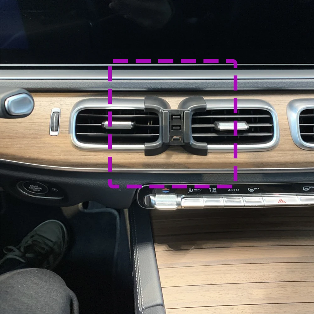 Soporte de teléfono para coche, Base fija especial, accesorios de carga inalámbrica, para Mercedes Benz GLE W167, 2020, 2021, 2022, 2023