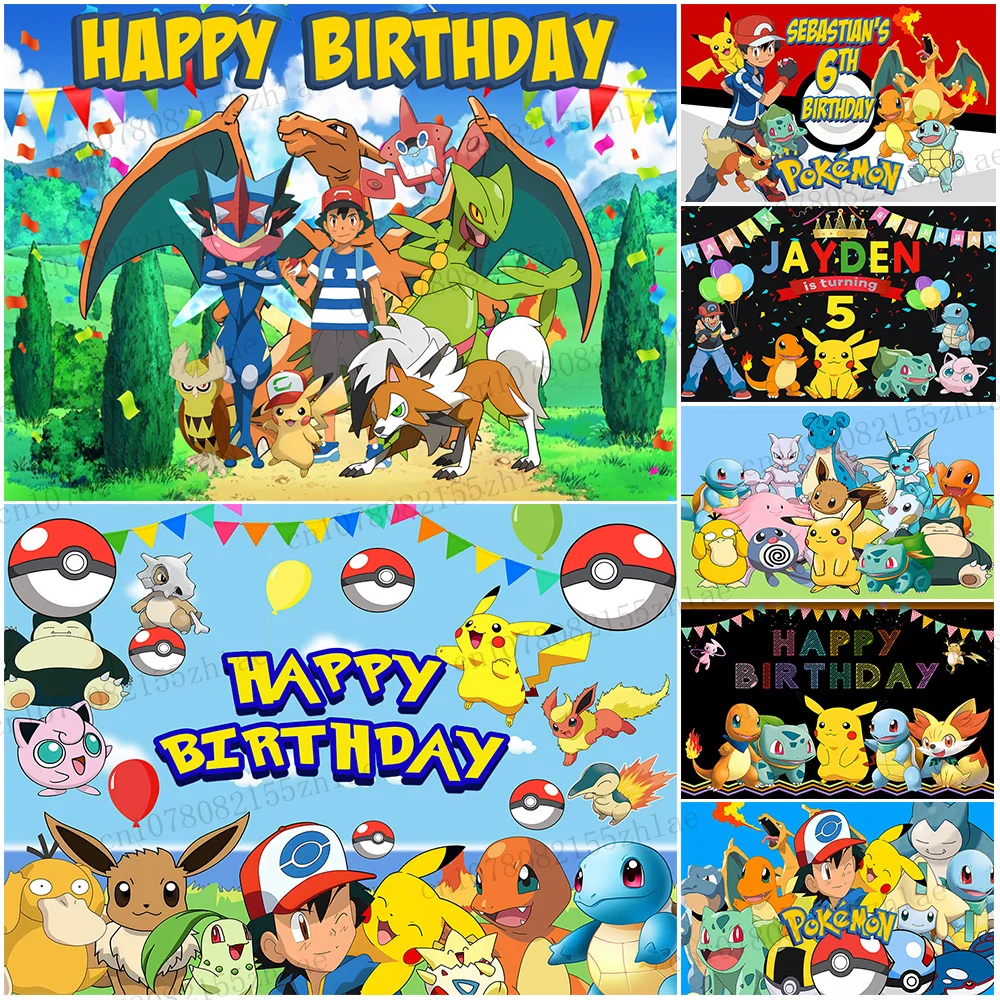 pano-de-fundo-para-foto-de-festa-de-aniversario-pokemon-cha-de-bebe-banner-de-festa-de-aniversario-nome-personalizado-fundo-de-foto-de-idade
