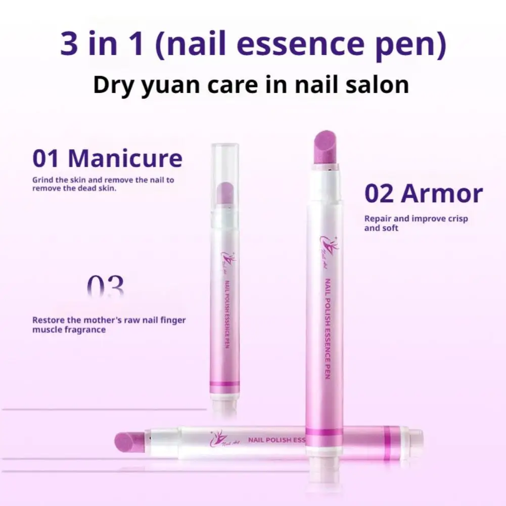 2025 3IN1 قلم جوهر العناية بالأظافر تعزيز الأظافر الهشة منع كسر الأظافر مغذي إصلاح التقشير فرك قلم العناية بالأظافر #4