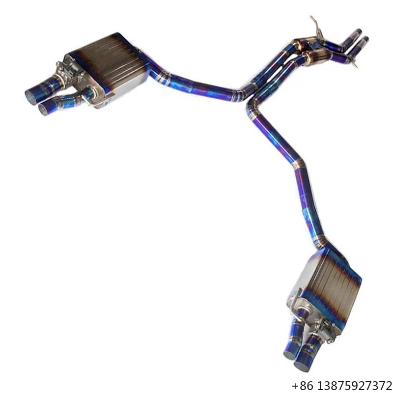 

Высокопроизводительная тюнинговая выхлопная система Catback для A7 3.0t 2012-2023, титановый глушитель, выхлопная труба, автомобильная выхлопная система