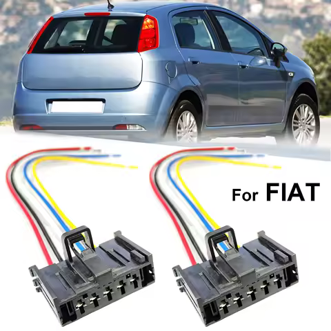 2 Connector For Fiat Grande Punto Linea Doblo Fiorino Heater Blower Motor Fan Resistor Wiring Harness Plug Repair Cable 95508692