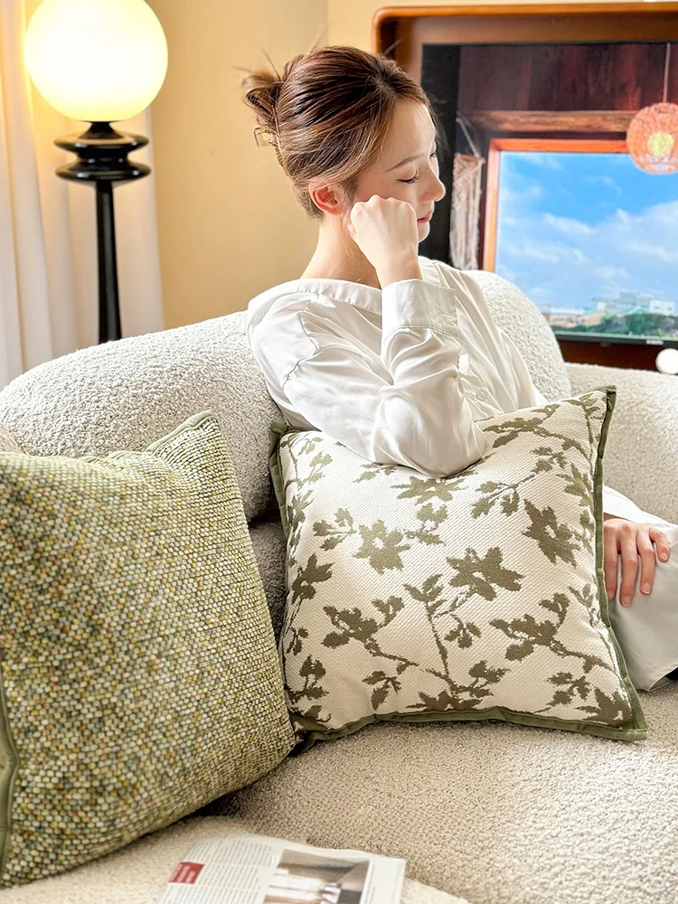 Mlife Austin Garden Living Room Sofa Pillow Cover with Core French Sle Home Decorative Cuion Case down Alternative Insert