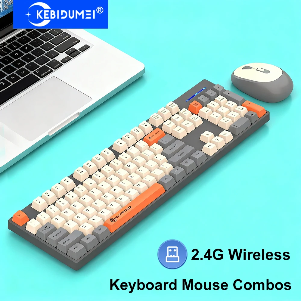 

Беспроводная клавиатура и мышь 2,4G, игровая беспроводная клавиатура и мышь, комбинированная беспроводная мышь для ноутбука, настольных ПК, аксессуары