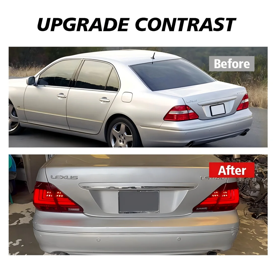 LED Tail Lights for Lexus LS430 2001 2002 2003 2004 2005 2006 Rear