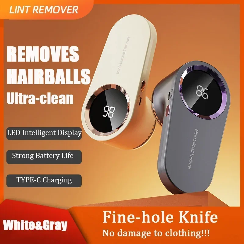 Portable Electric Lint Remover Led Display Rechargeable Clothe Fabric Shaver Three Levels Household Hair Ball Trimmer