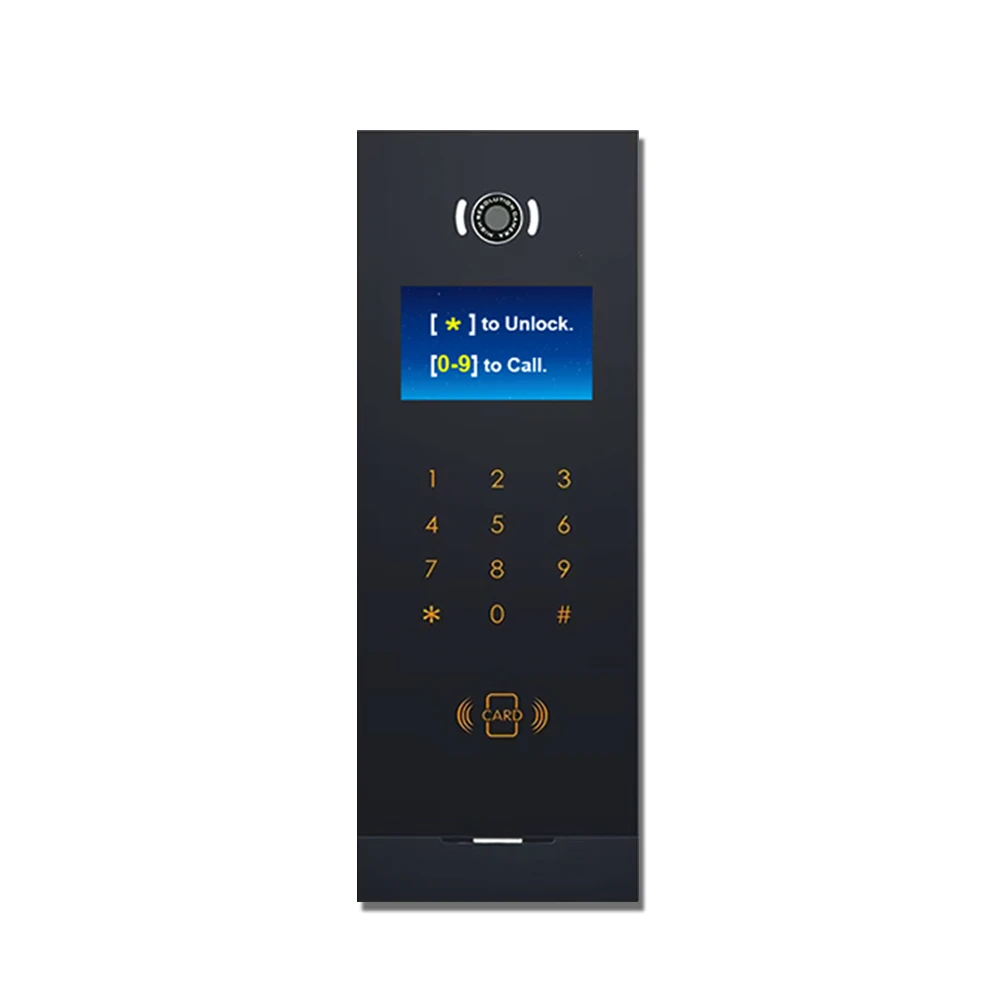 Lanbon 4.3 inch  multiple voices waterproof touch keyboard alarm smart home system video door intercom system