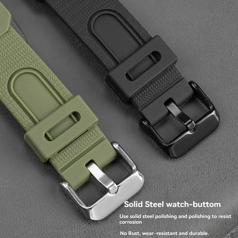 ل كاسيو FT-5500WC AW-80V W-89H سلسلة ساعات مطاطية مقاوم للماء مقاوم للعرق الرياضة لينة ريترو حزام ساعة سيليكون