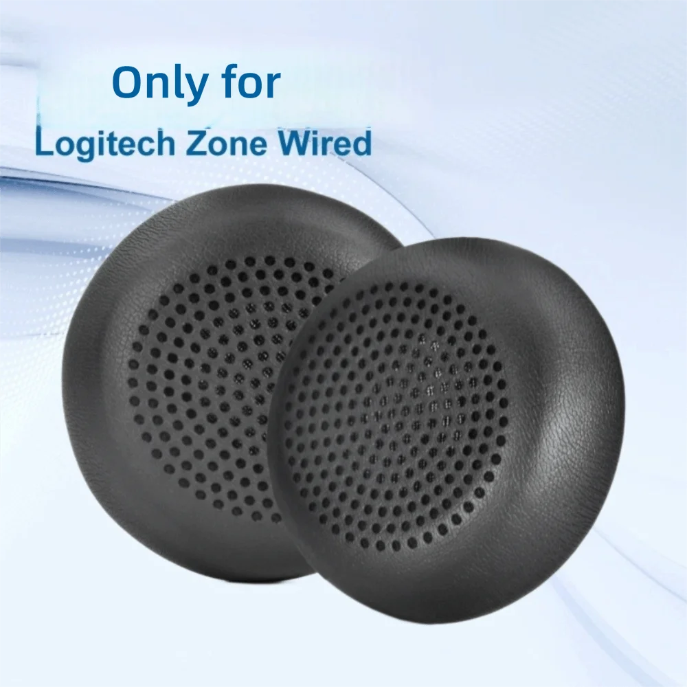 

1Pair Replacement Headphone Ear Pads Protein Leather Sponge Foam Headset Earmuff Headphone Accessories for Logitech Zone Wired