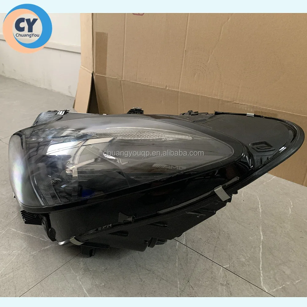 لمرسيدس بنز AMG GT عدسة المصباح 2023 2024 2025 الأصلي كشافات GTC GTR GTS GT63 GT43 53 C192 R192 192 سيارة ضوء #3