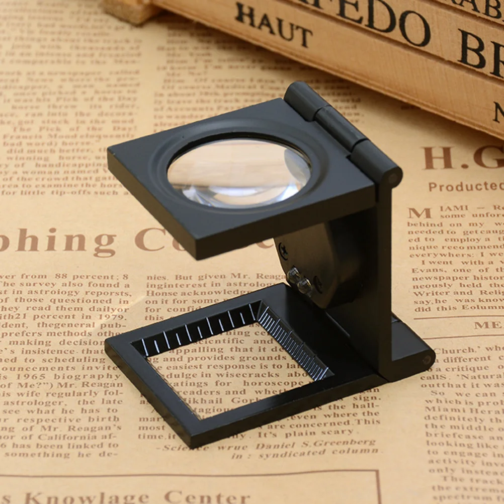 Scale Folding Magnifying Glass Makeup Glasses Headband Magnifier Desktop with Lights Mini Loupe Jewelers Tools