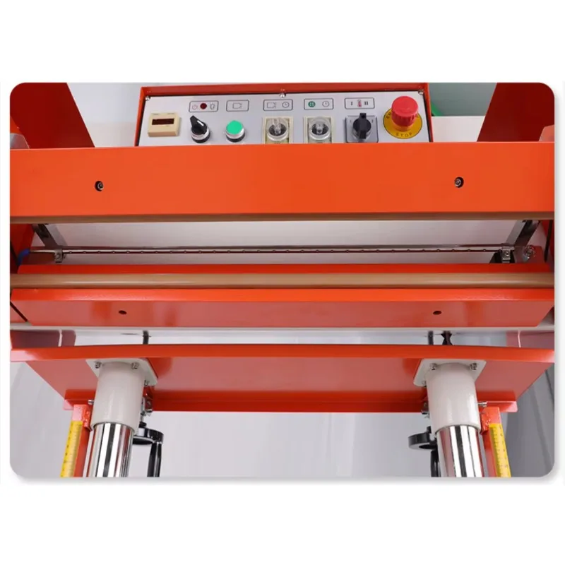 

QLF-700A Vertical Pneumatic Double Sided Heating Band Bag Sealer Sealing Machine with Conveyor Table