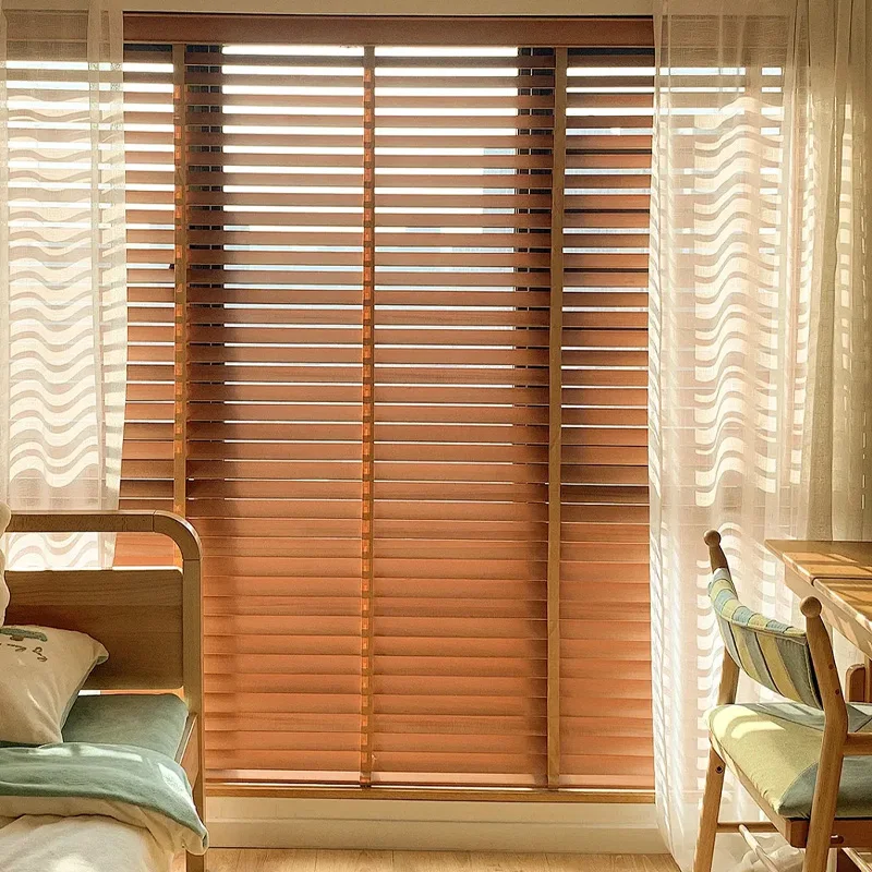 factory-direct-sales-electric-flat-ladder-with-2-inch-vintage-basswood-smart-home-decoration-blinds