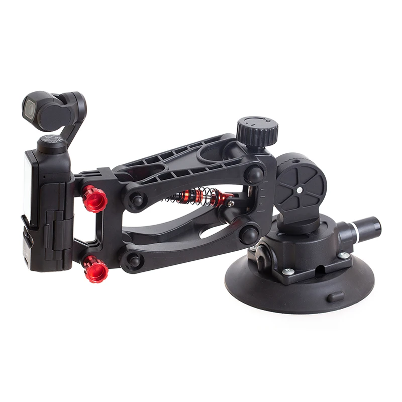 For DJI Pocket 3 Car Holder Suction Cup Bracket Stabilizer Z-Axle Gimbal Camera Shock-absorbing Spring Support Mount Accessories