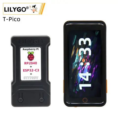 LILYGO® T-PicoC3 PicoPro 1.14 인치 디스플레이 모듈, ESP32-C3 ESP32-C6, RP2040 개발 보드, 블루투스 2.33 인치 터치 스크린