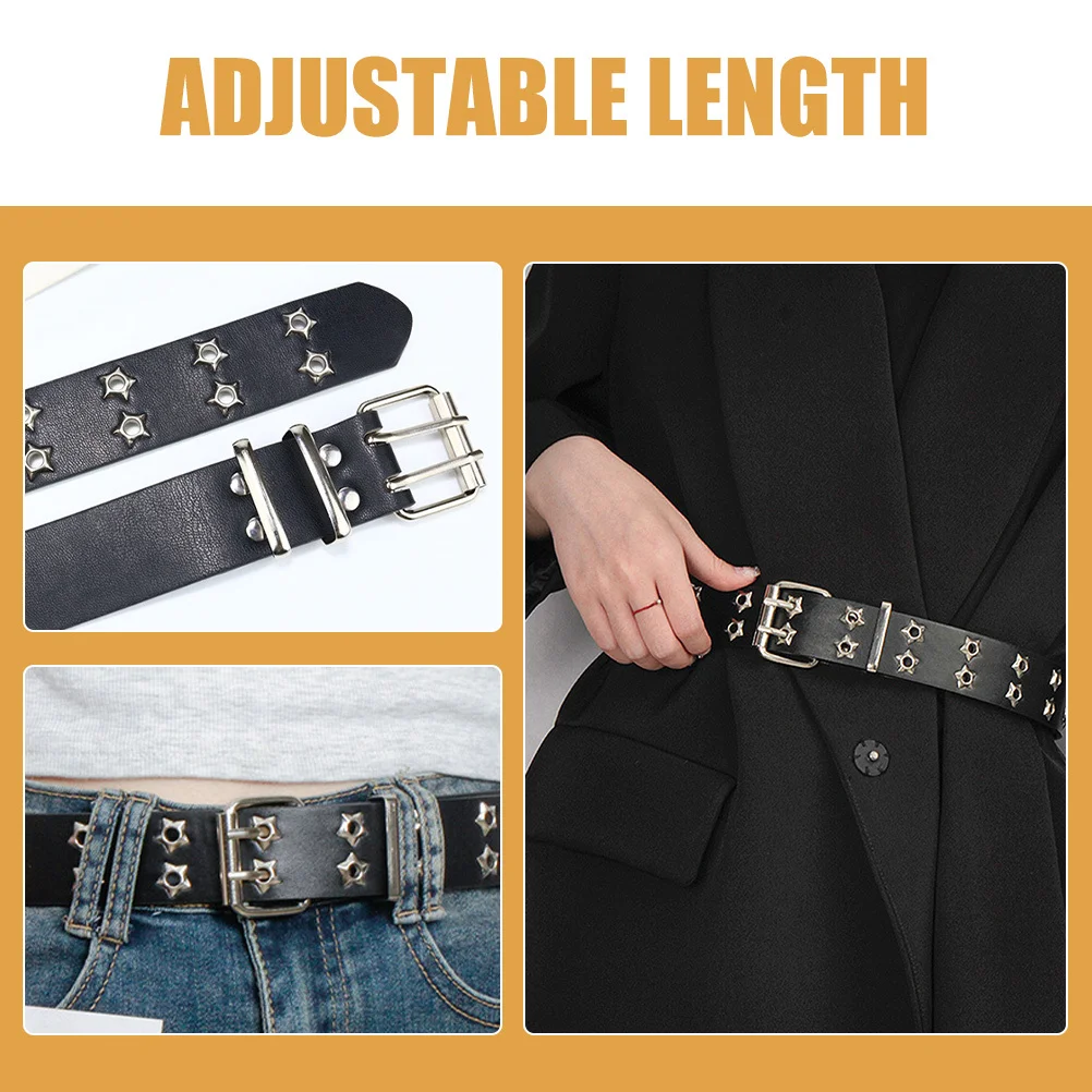 حزام فاسق مرصع بالنجوم للنساء، حزام خصر قابل للتعديل، فستان جينز، أحزمة إكسسوار أنيقة للنساء #2