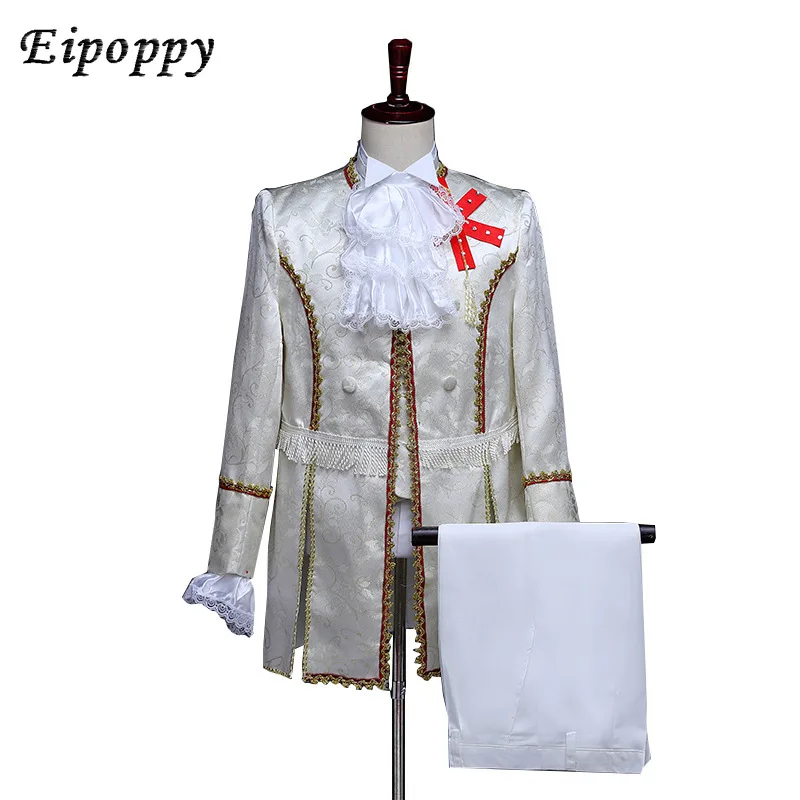 男性のヨーロッパのペットの衣装、魅力的なステージ、レトロなパフォーマンス、写真スタジオ、大人のスタイル